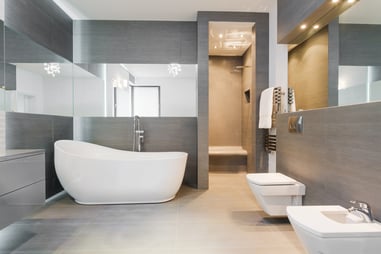 commercial glass - bathroom