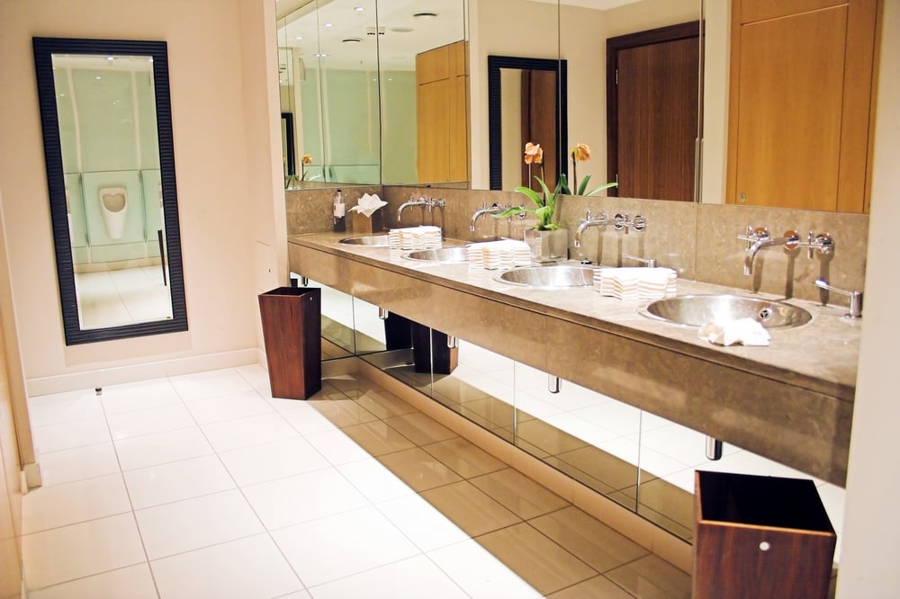 Aligning Size and Type of Commercial Restroom Mirrors